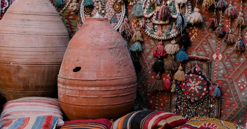 Handmade Goods - Old oriental decoration in eastern market
