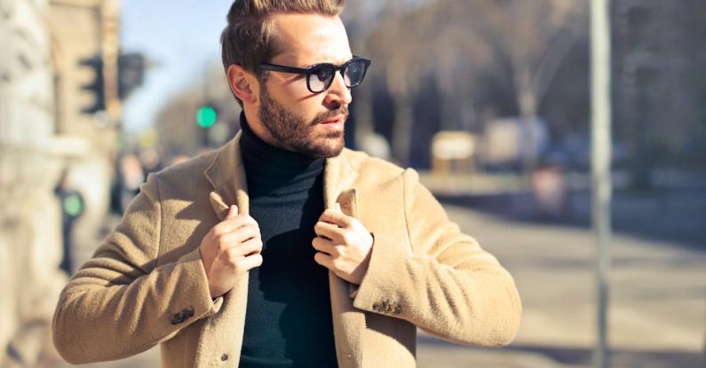 Men Fashion - Man Wearing Eyeglasses and Brown Jacket