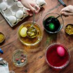 Kitchen DIY - Eggs Dip on Colorful Liquids