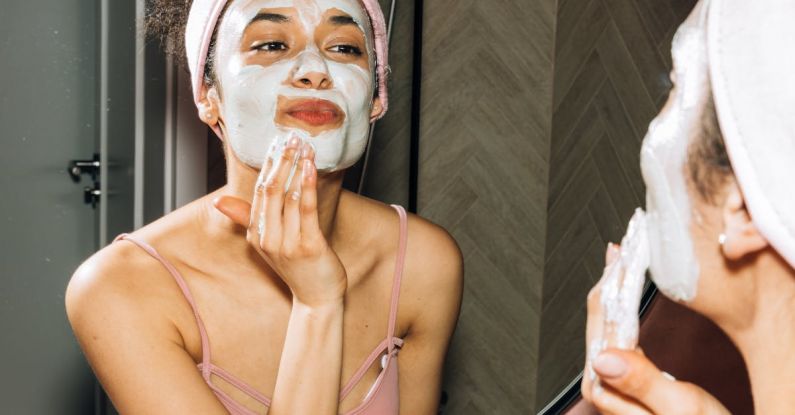 Home Spa - Girl Doing Her Facial Skin Care